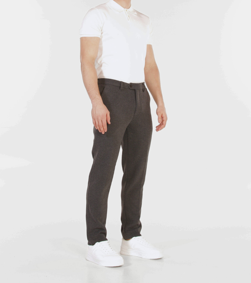 Melange Wool-Mix Trousers