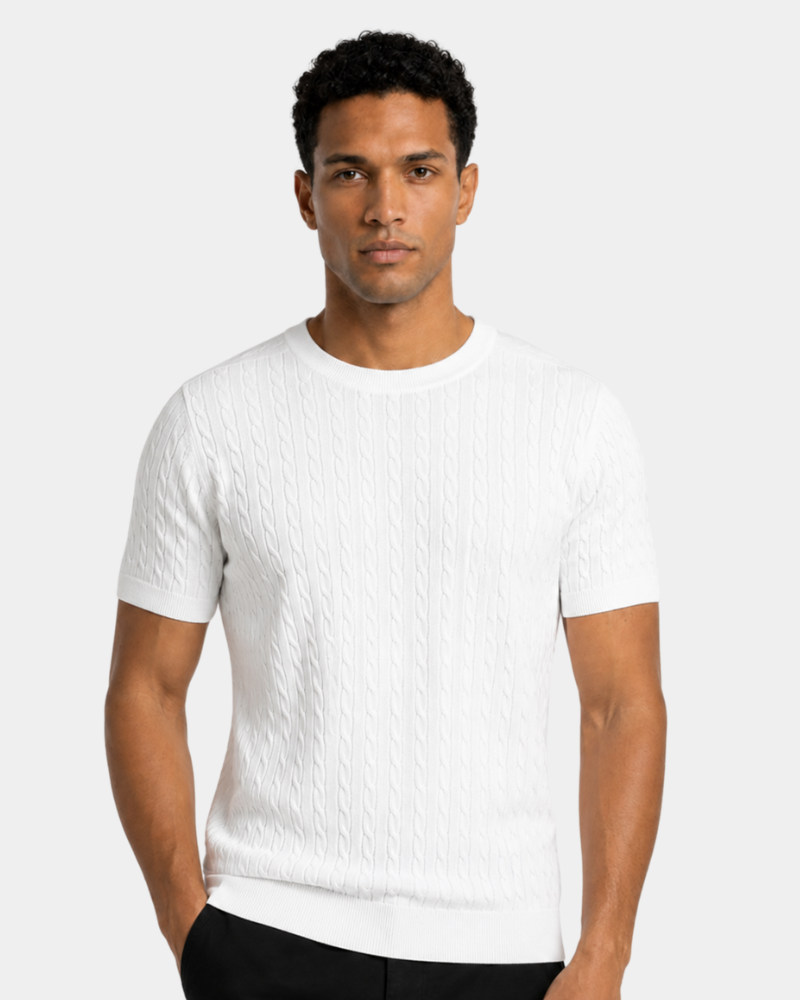 Cable Knit T-Shirt