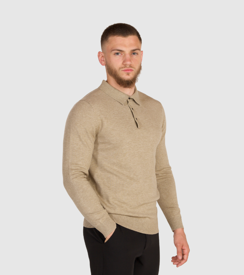 Knit Polo Sweater