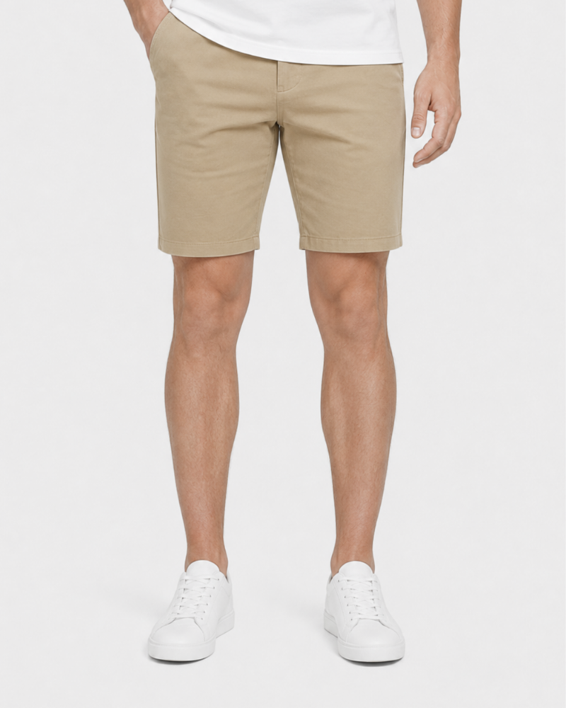 Lightweight stretch chino shorts - 3 pack