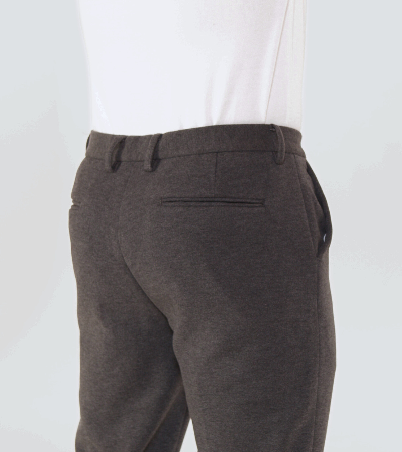 Melange Wool-Mix Trousers