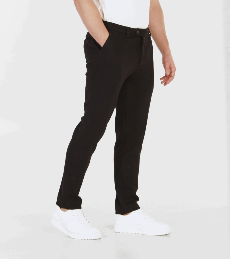 Melange Wool-Mix Trousers