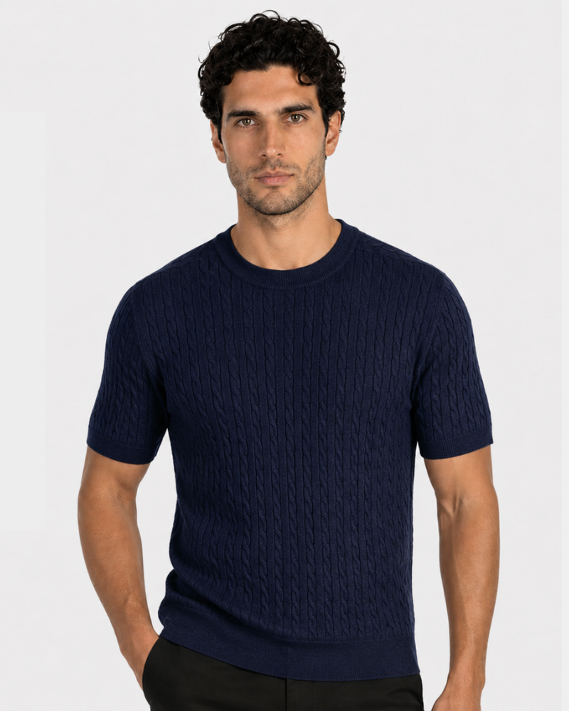 Cable Knit T-Shirt