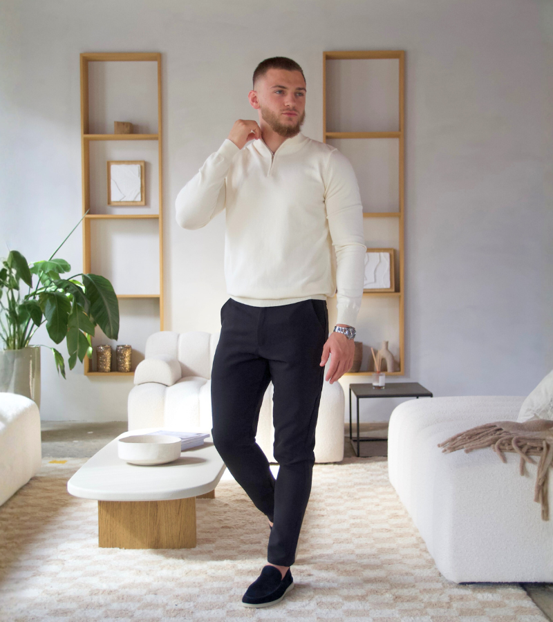 Knit Half-Zip Sweater