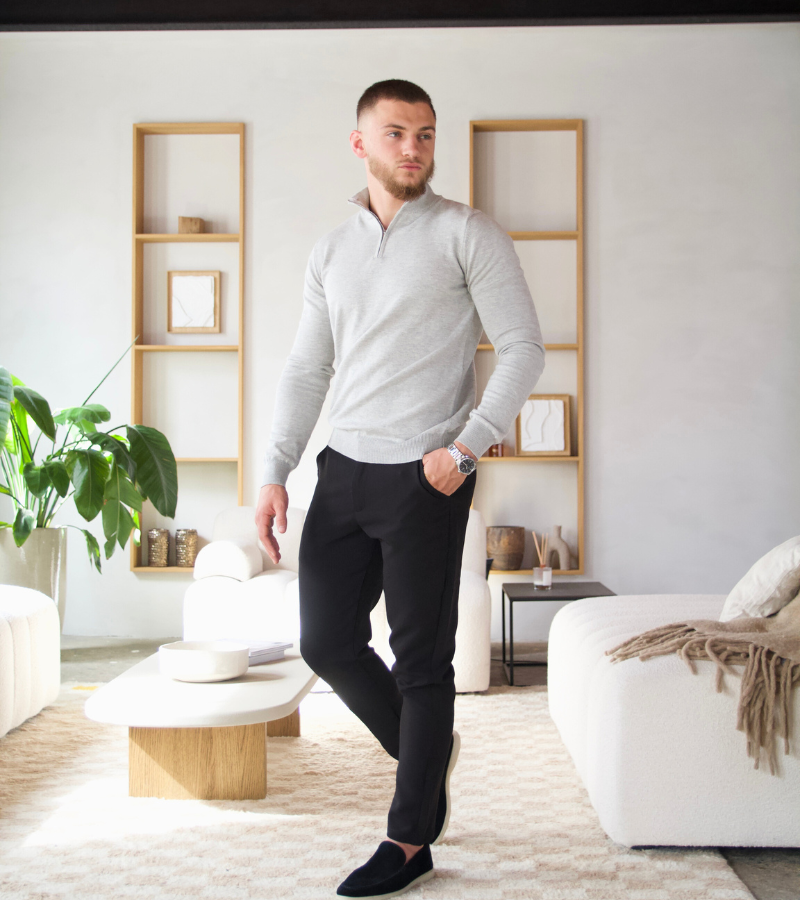 Knit Half-Zip Sweater