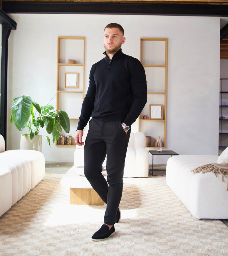 Knit Half-Zip Sweater