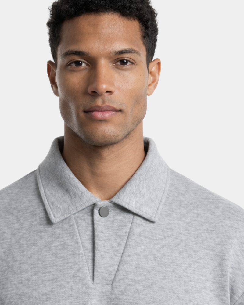 Oversized Polo Sweater