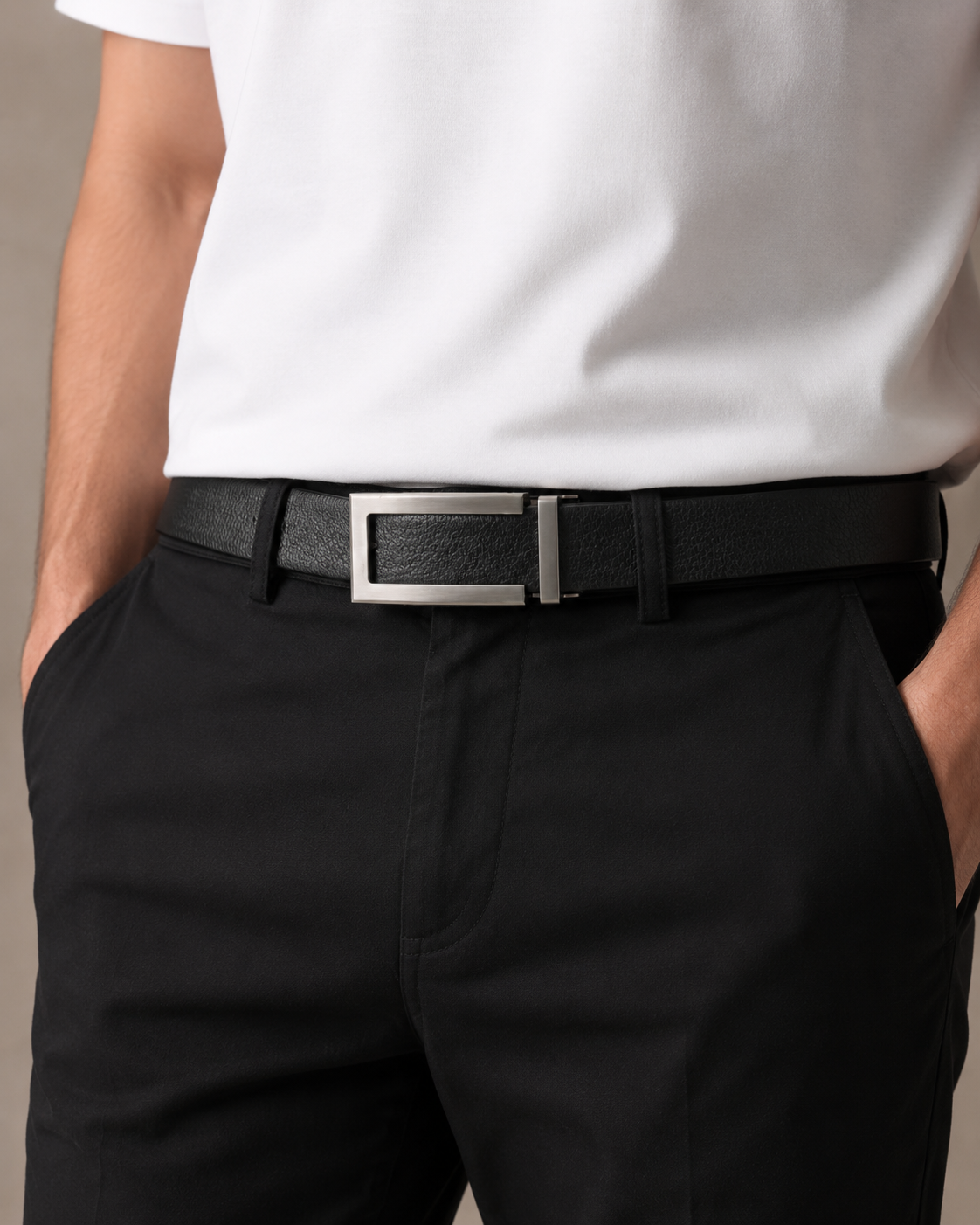 Holeless Leather Belt