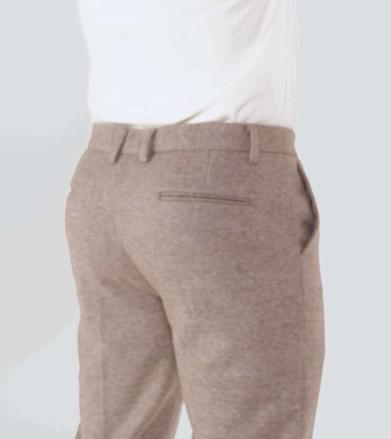 Melange Wool-Mix Trousers