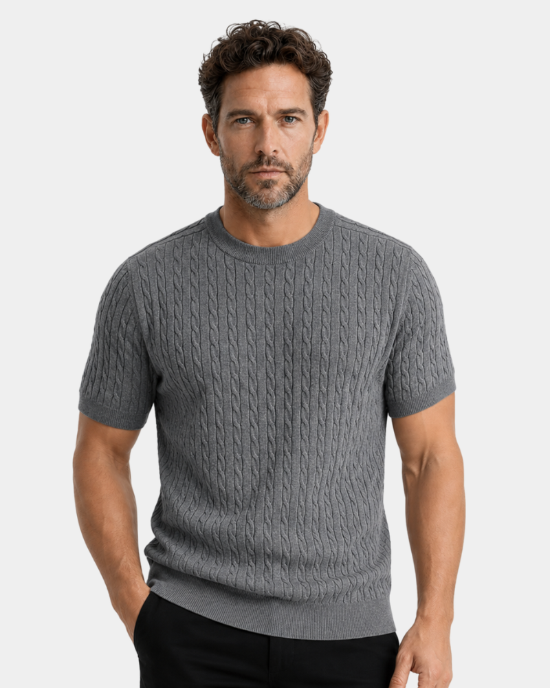 Cable Knit T-Shirt