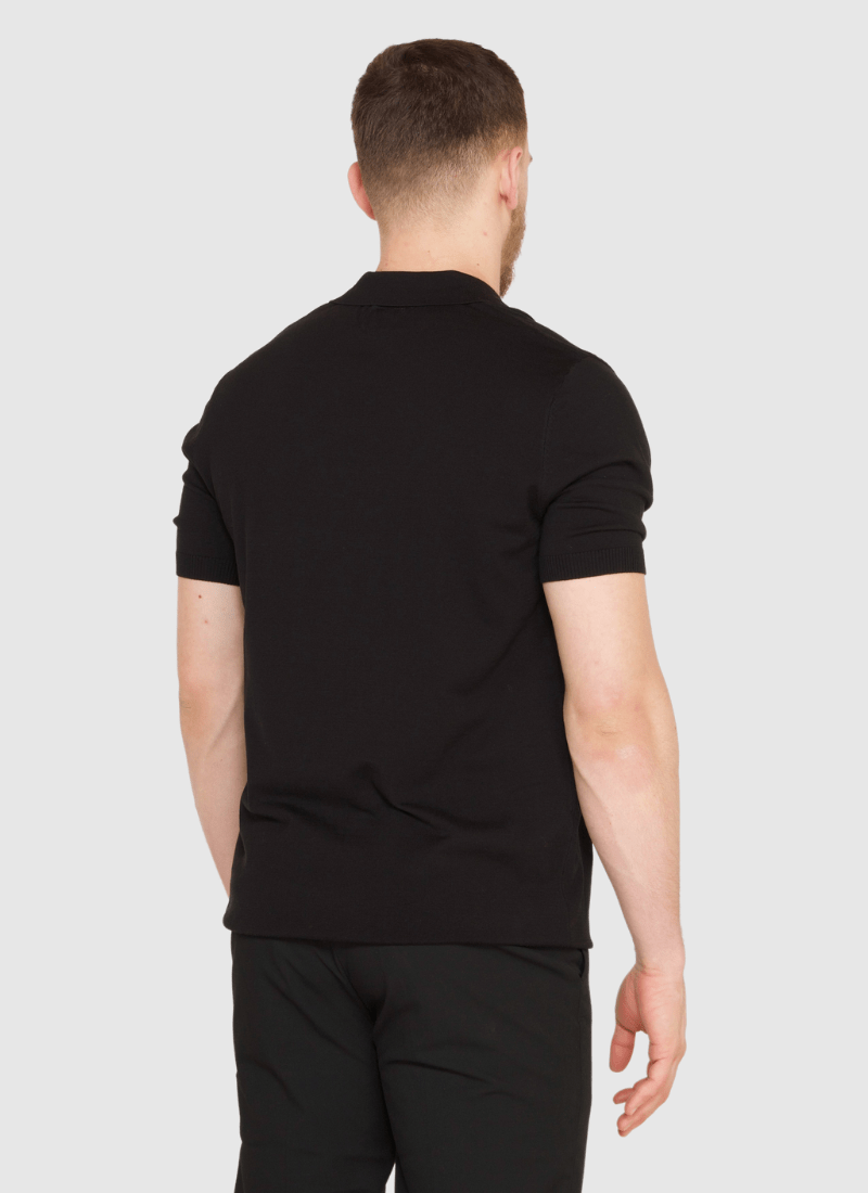 Silk V-neck Polo T-Shirt - Alden & Ash