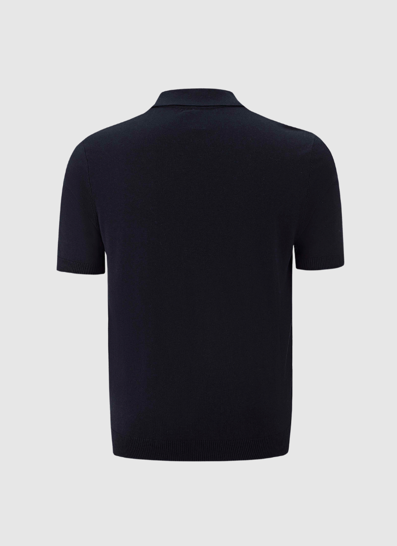 Silk V-neck Polo T-Shirt - Alden & Ash