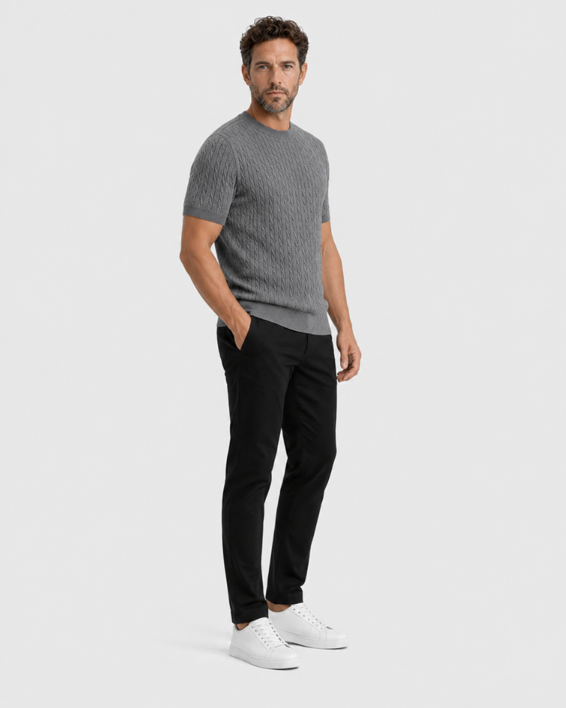 Cable Knit T-Shirt
