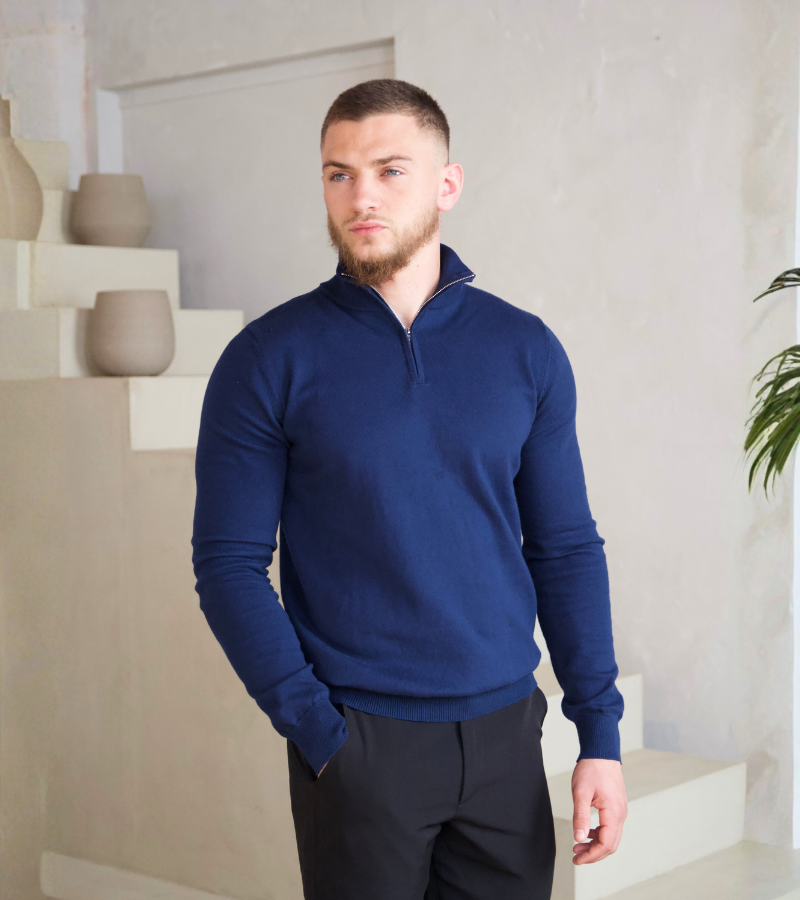 Knit Half-Zip Sweater