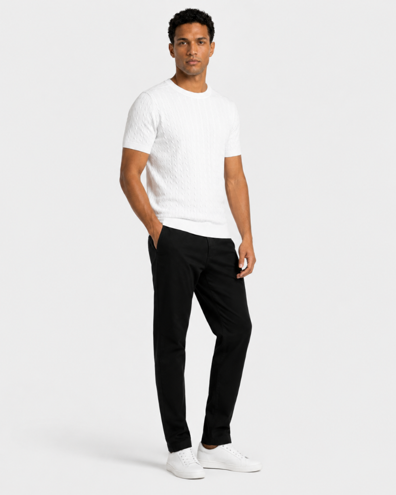 Cable Knit T-Shirt