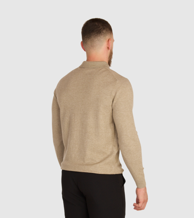 Knit Polo Sweater