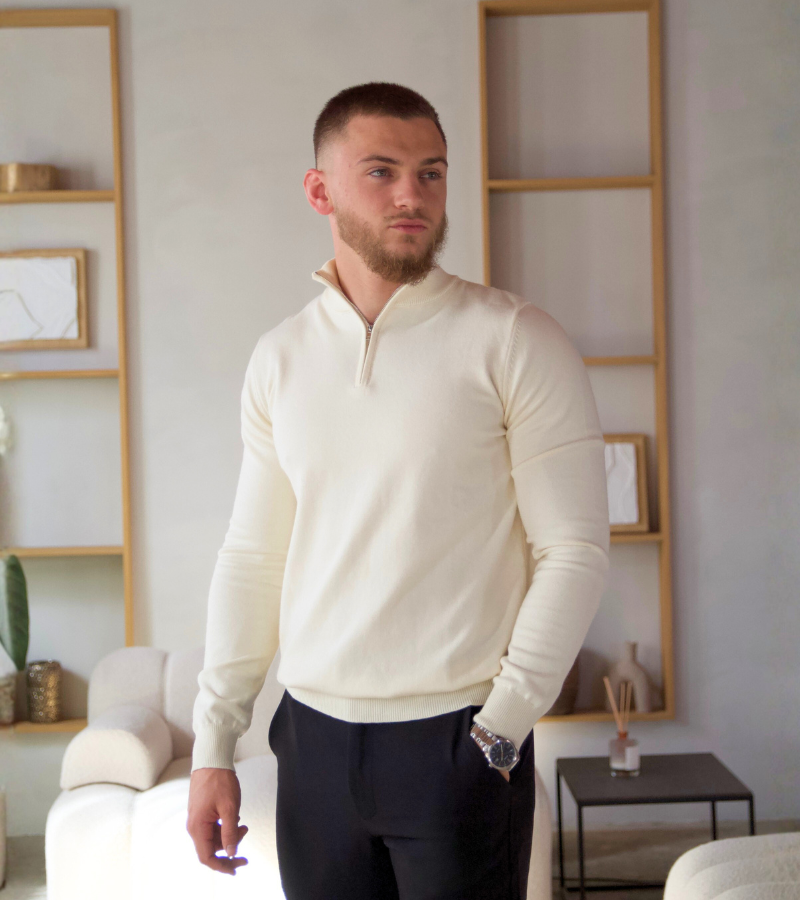 Knit Half-Zip Sweater