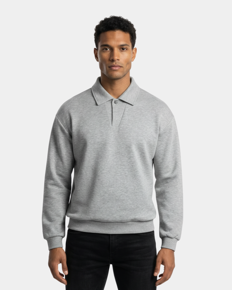 Oversized Polo Sweater