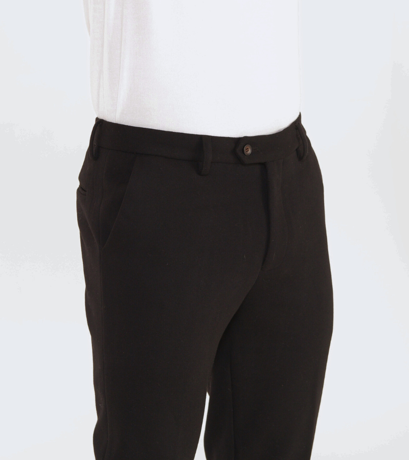 Melange Wool-Mix Trousers