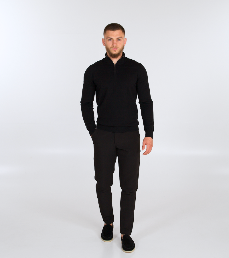 Knit Half-Zip Sweater