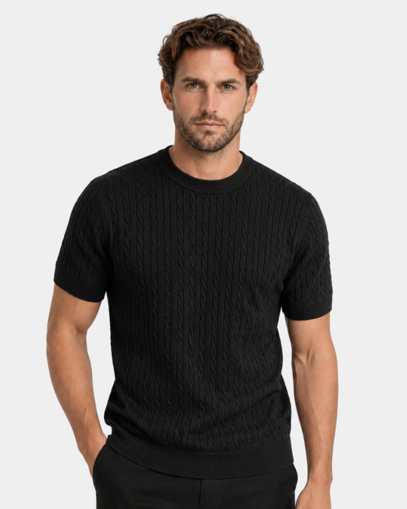 Cable Knit T-Shirt