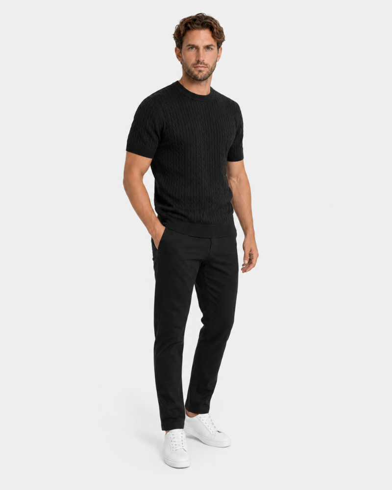 Cable Knit T-Shirt