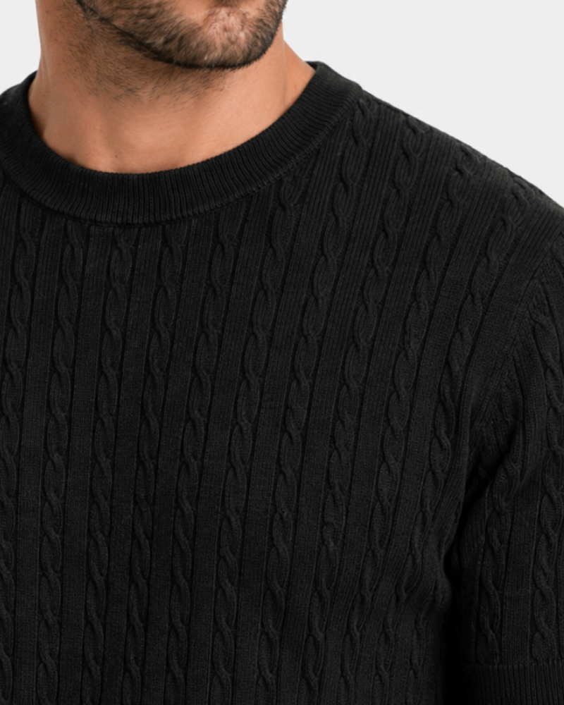 Cable Knit T-Shirt