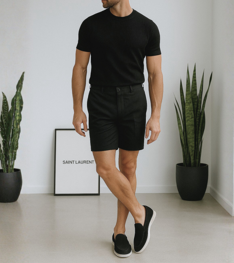 Lightweight stretch chino shorts