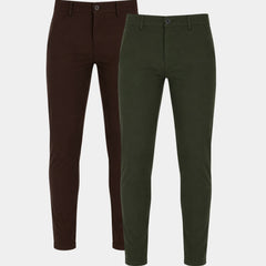 Brown & Olive Green