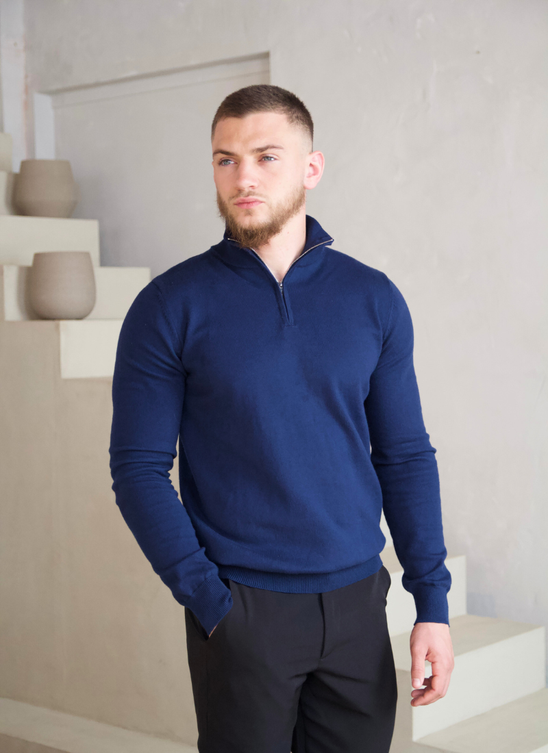 Knit Half-Zip Sweater - Alden & Ash