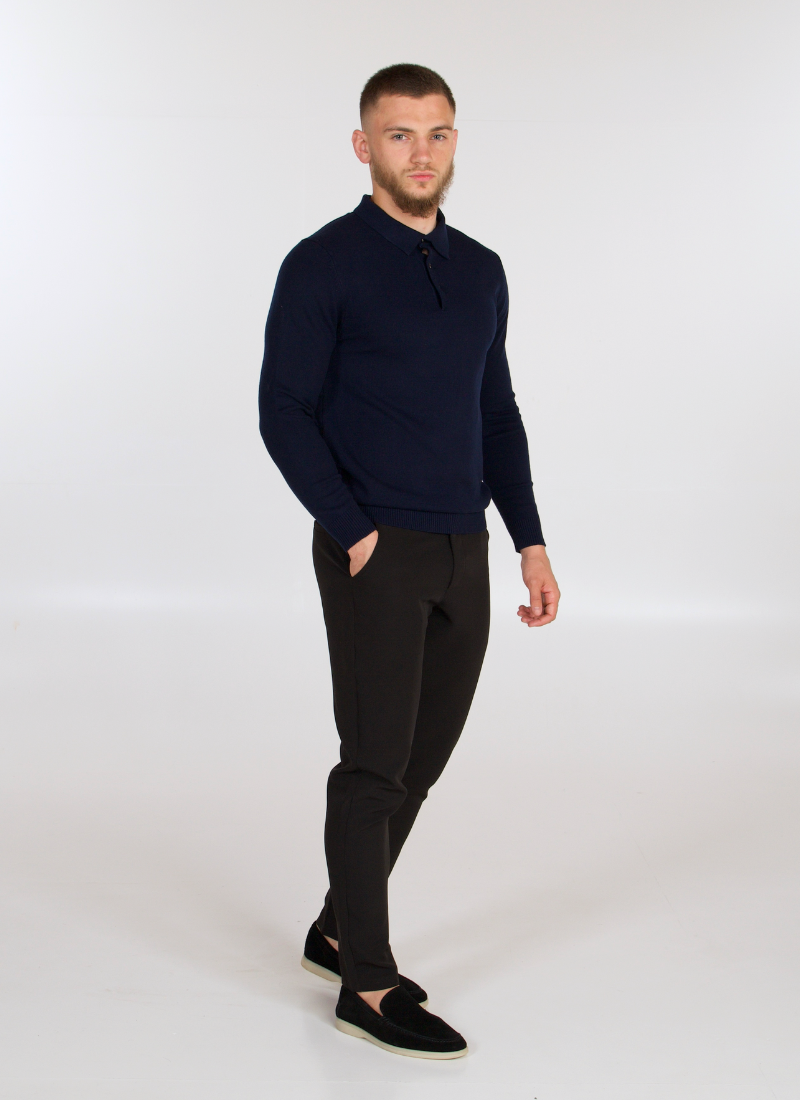 Knit Polo Sweater - Alden & Ash