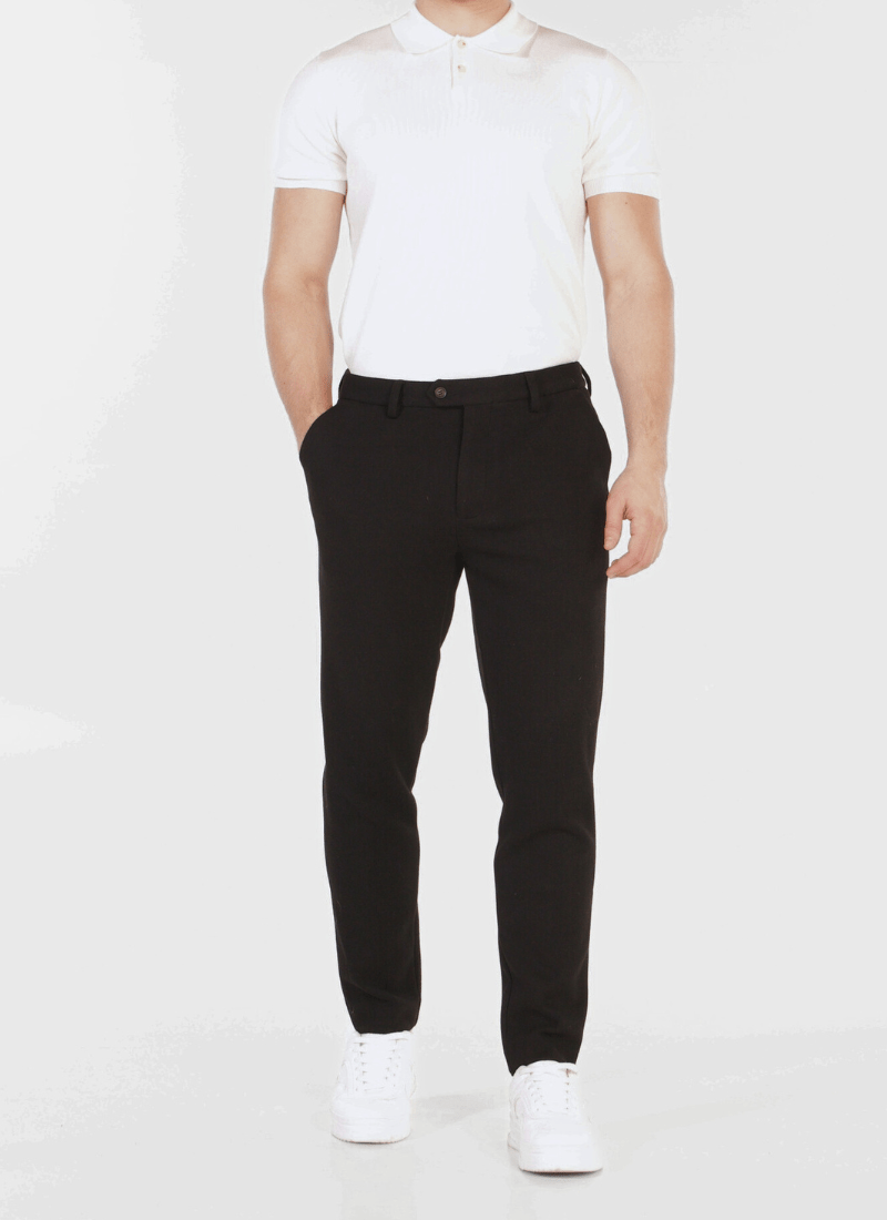 Melange Wool-Mix Trousers - Alden & Ash