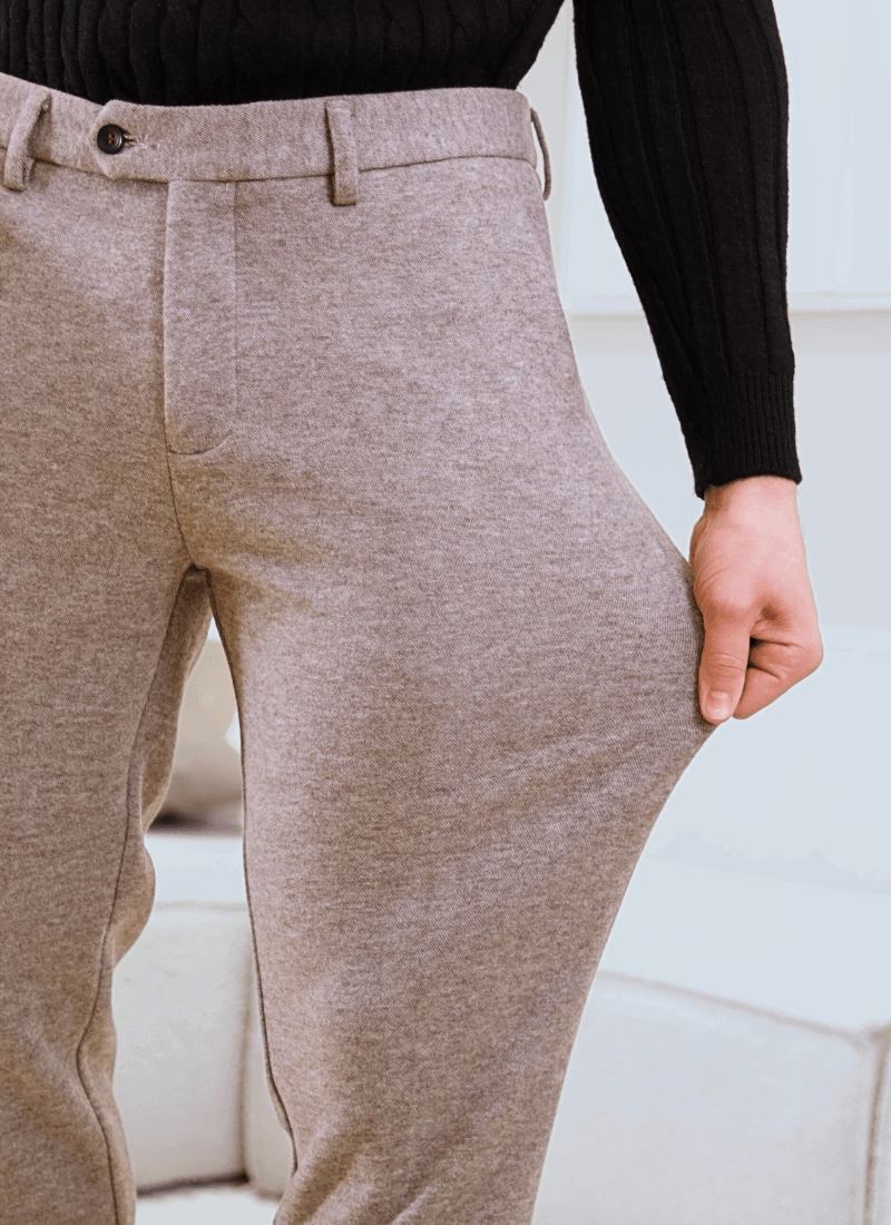 Melange Wool-Mix Trousers - Alden & Ash