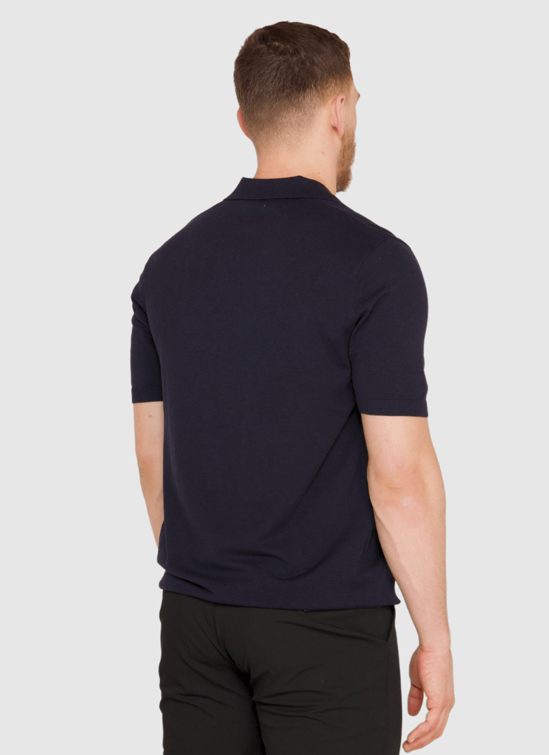 Silk V-neck Polo T-Shirt - Alden & Ash