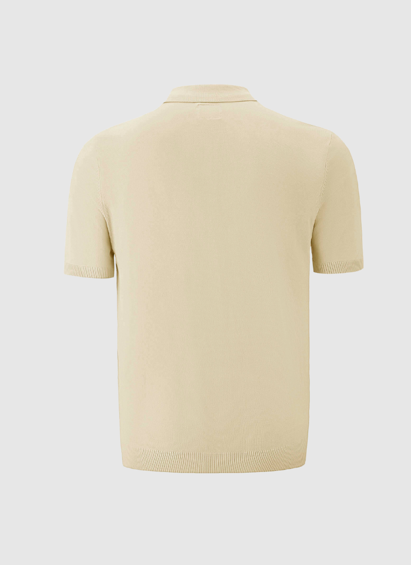 Silk V-neck Polo T-Shirt - Alden & Ash