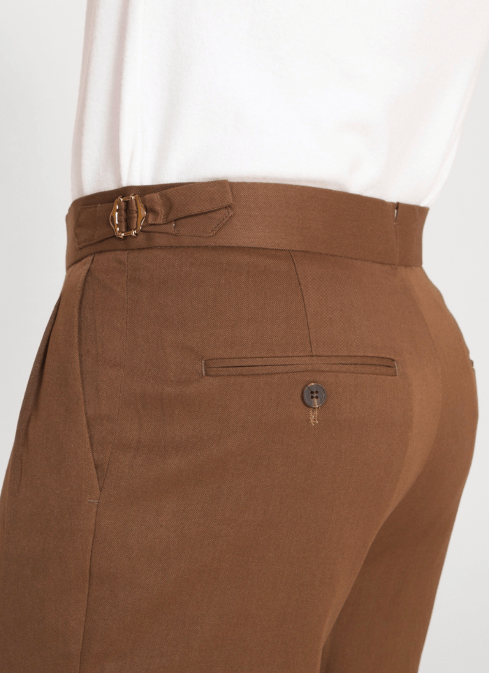 Tapered Linen Blend Trousers - Alden & Ash